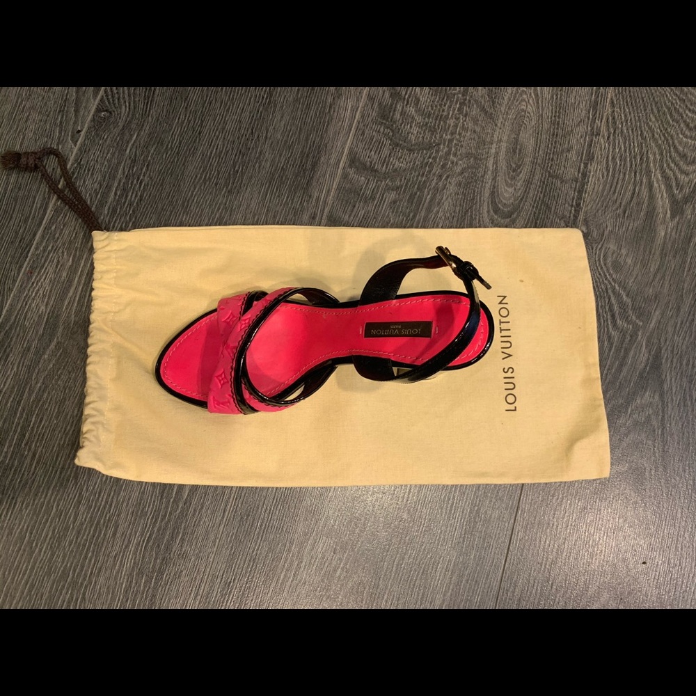 Louis Vuitton Colorblock Pattern SlingBack Sandal